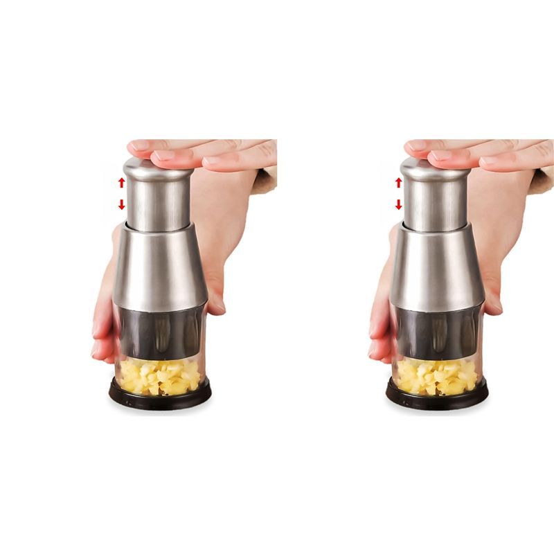 Manual Garlic Press - AB35-2X Garlic Press Multifunctional Manual Garlic