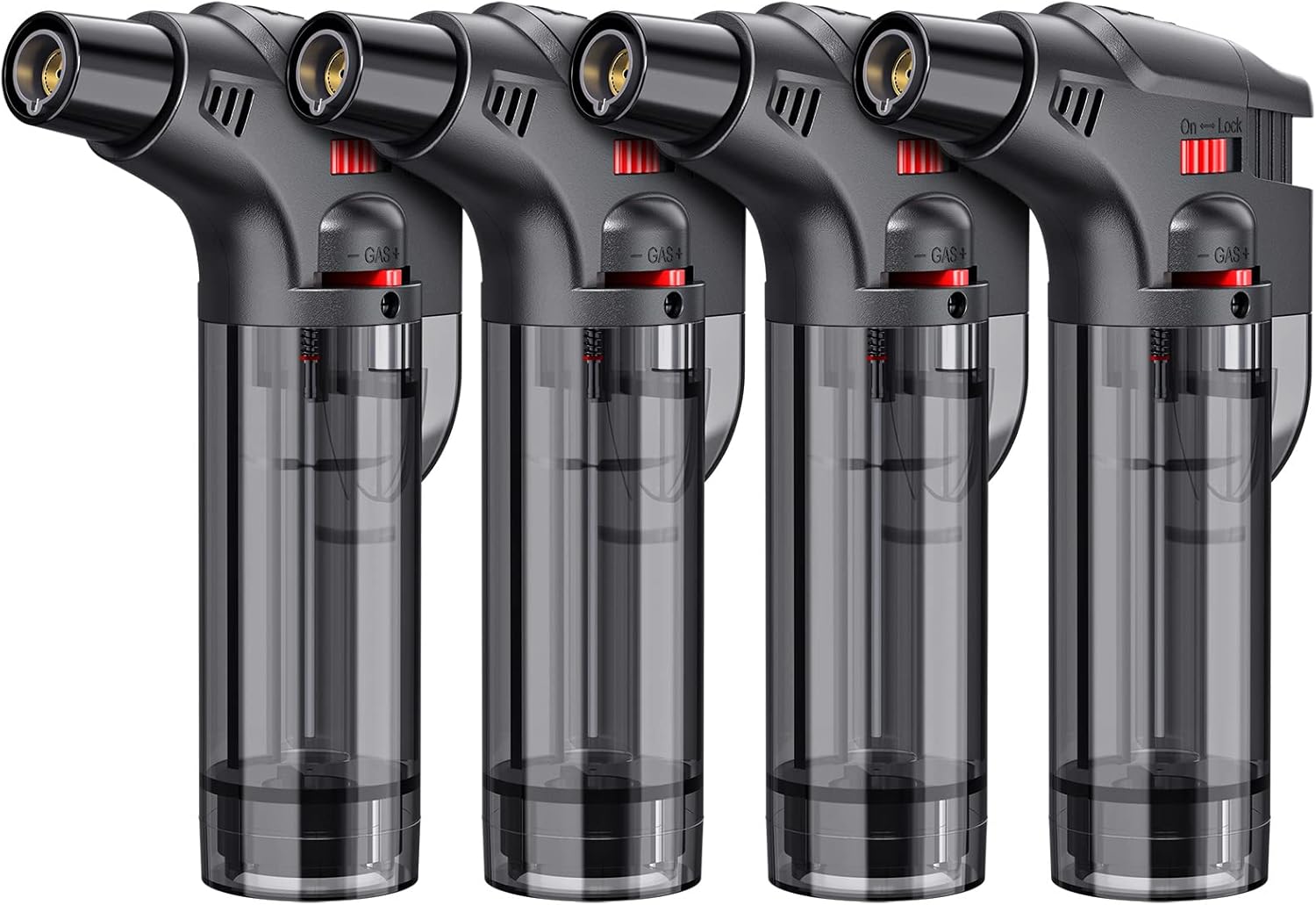 Kitchen Gadgets Best Sellers 2025 - 4-pack torch lighters, windproof lighters, butane
