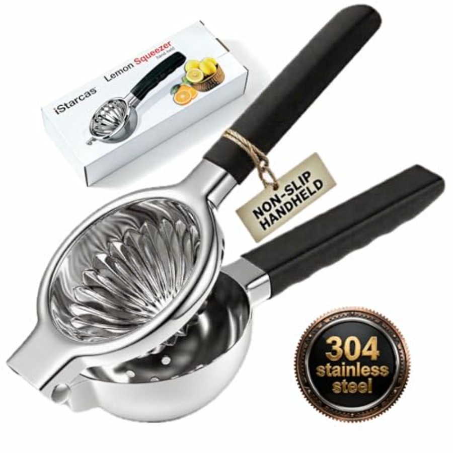 Citrus Lemon Squeezer - Stainless Steel Lemon Squeezer, Manual Citrus