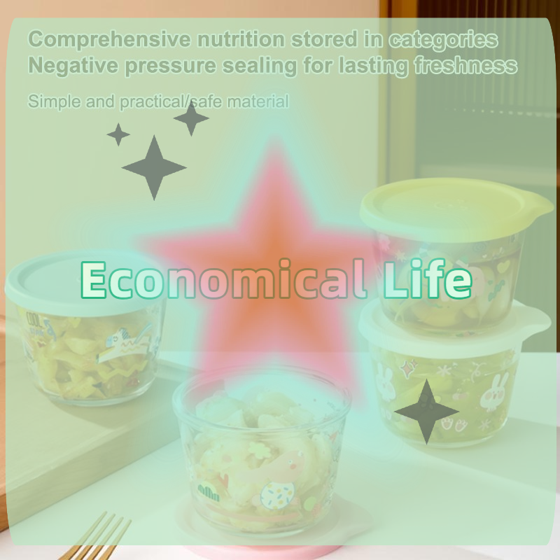 Food Storage Containers - [MOA]Round Food Storage Container Glass Pickle