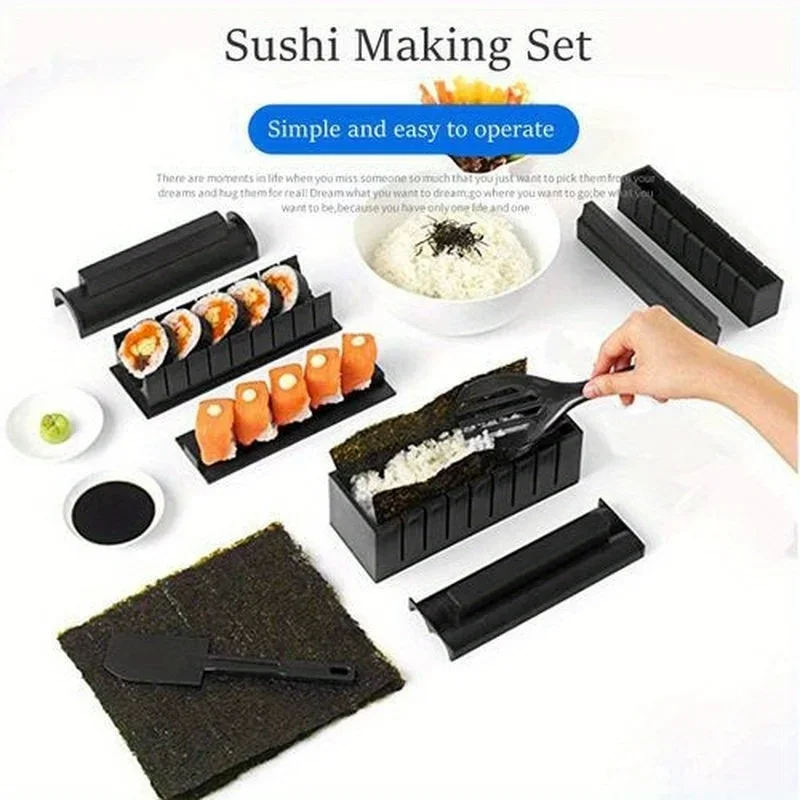 2026 10Pcs DIY Sushi Mold Kit  - Korean Kitchen Gadgets incelemesi ve fiyatı