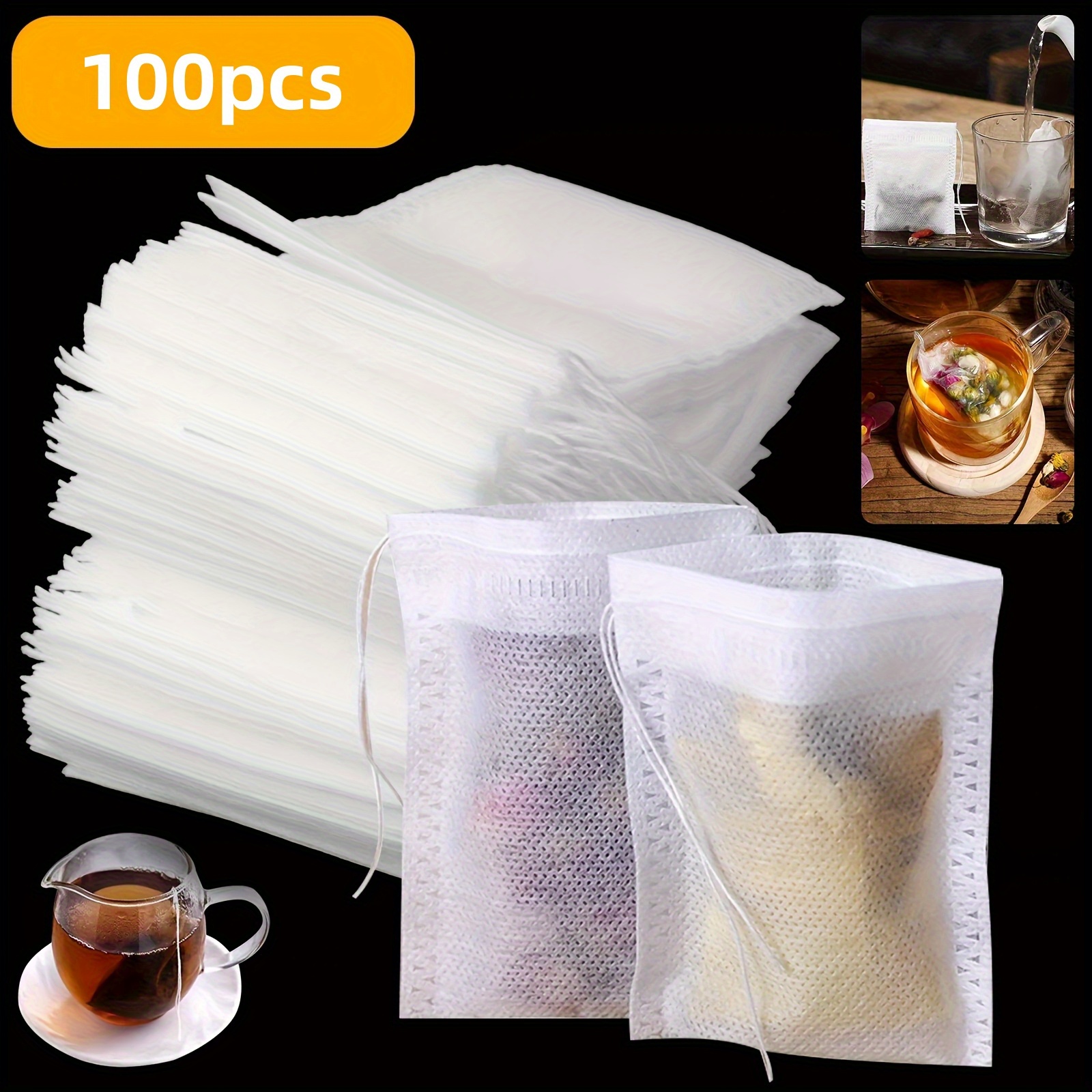 100Pcs Disposable Tea Bags Fil - Kitchen Room Gadgets incelemesi ve fiyatı