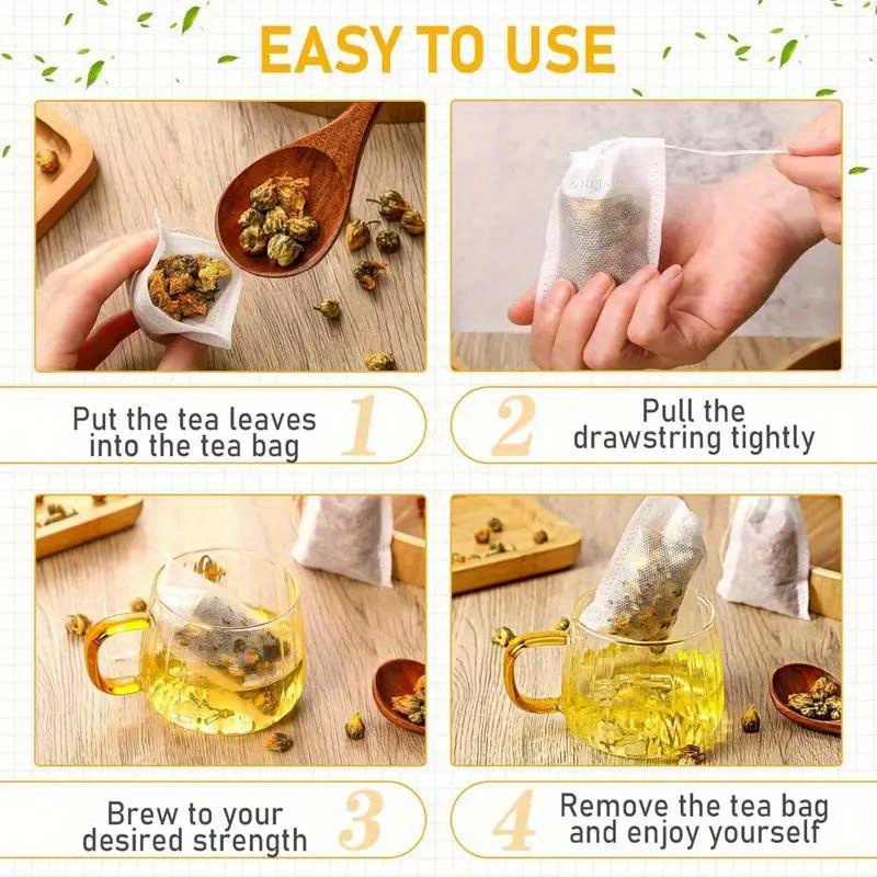100Pcs Disposable Tea Bags Fil - Kitchen Room Gadgets incelemesi ve fiyatı