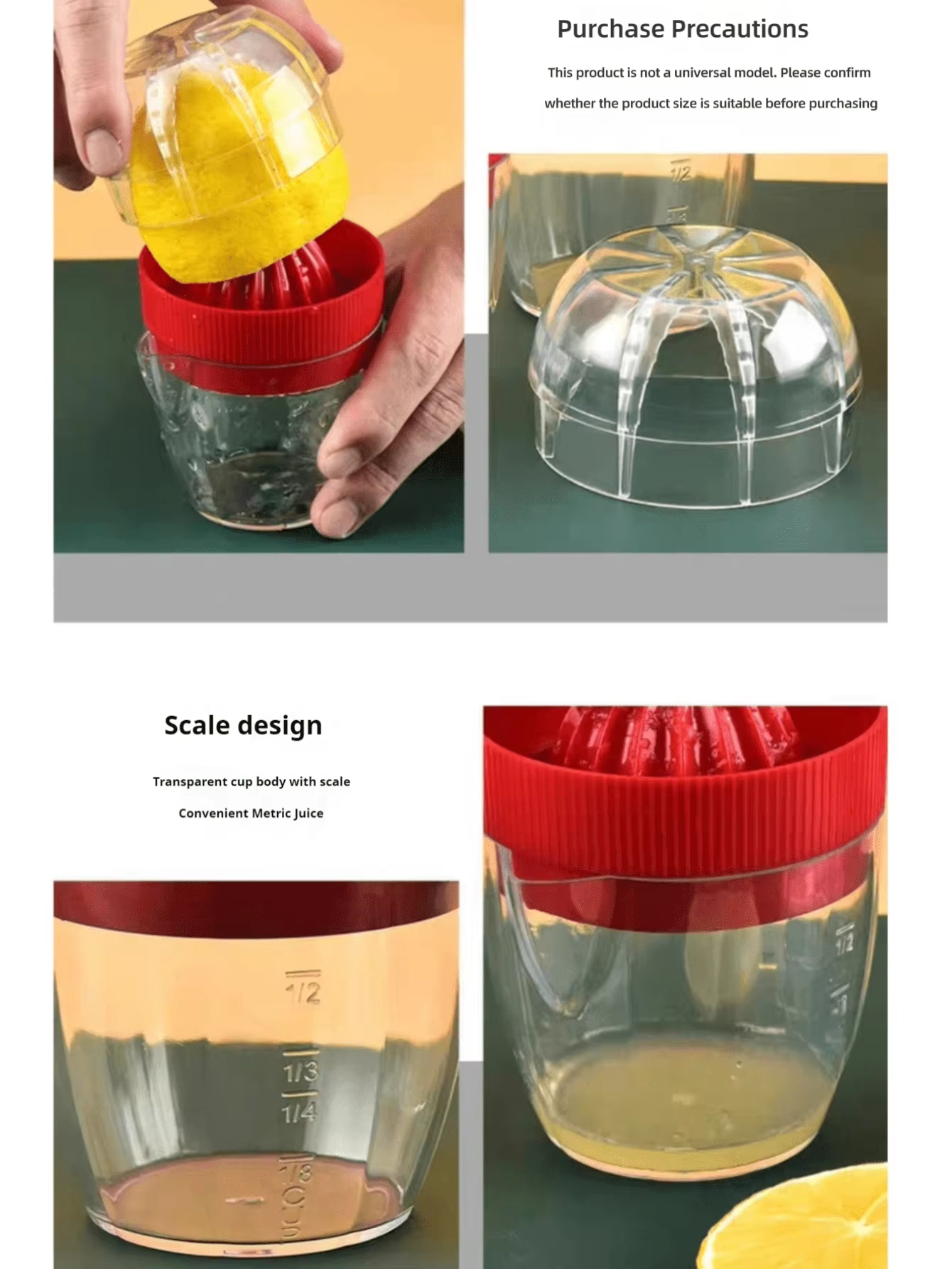 Manual Lemon Juicer Handheld C - Citrus Lemon Squeezer incelemesi ve fiyatı