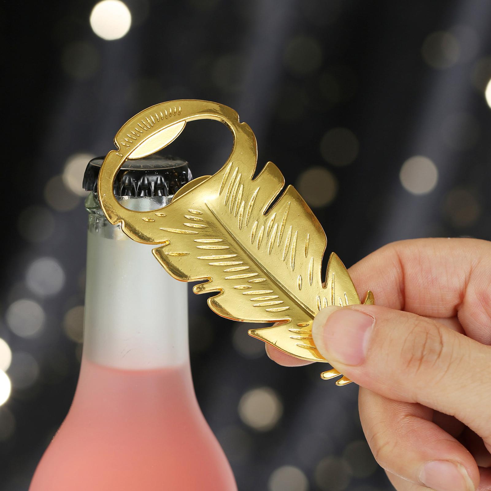 Beer Bottle Opener Gold Feathe - Kitchen Gadgets Dropshipping incelemesi ve fiyatı