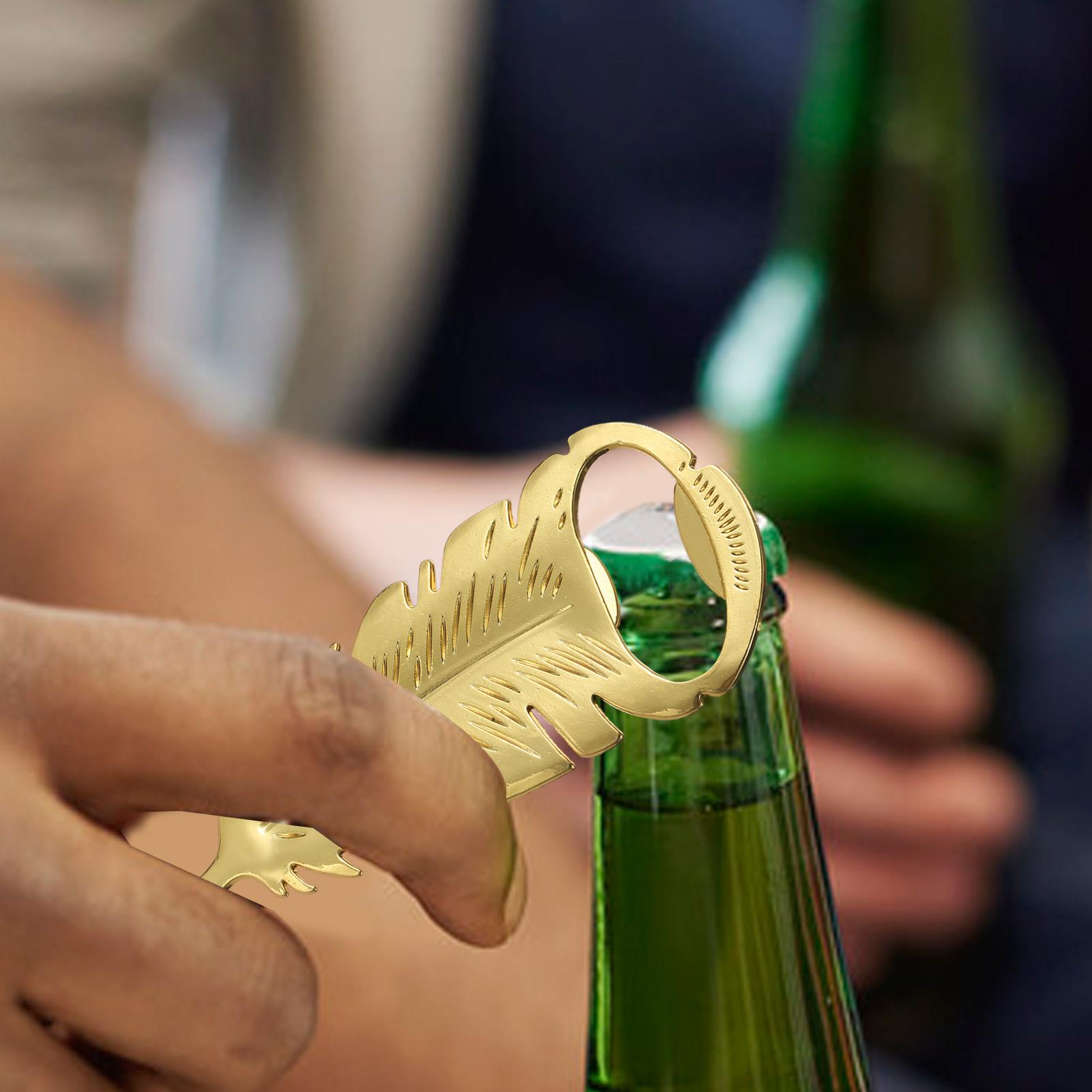 Beer Bottle Opener Gold Feathe - Kitchen Gadgets Dropshipping incelemesi ve fiyatı
