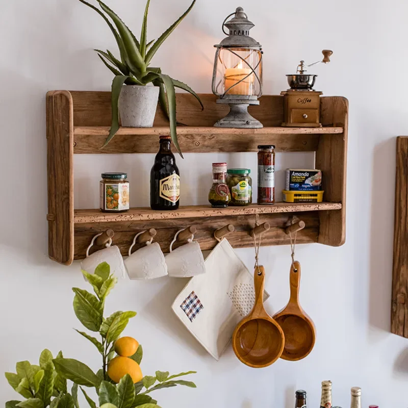 Natural Old Wood Wall Cabinet  - Kitchen Room Gadgets incelemesi ve fiyatı