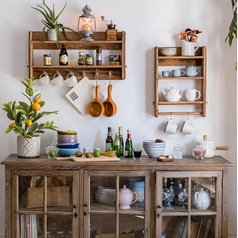 Natural Old Wood Wall Cabinet  - Kitchen Room Gadgets incelemesi ve fiyatı