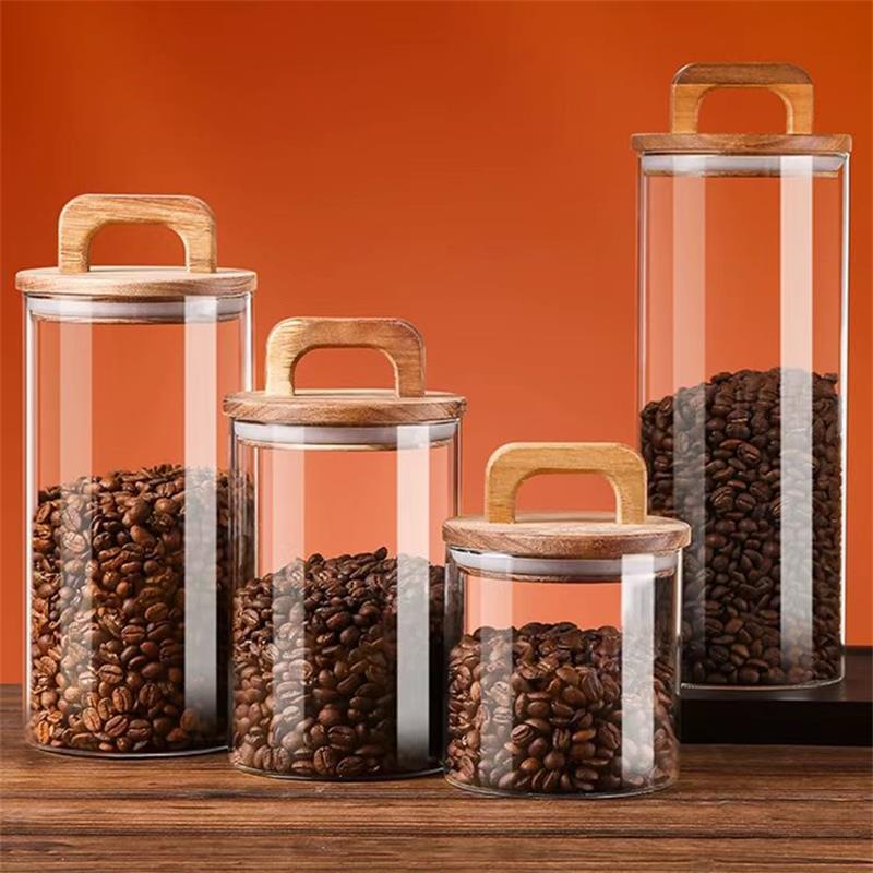 Clear Glass Jar with Bamboo Li - Korean Kitchen Gadgets incelemesi ve fiyatı