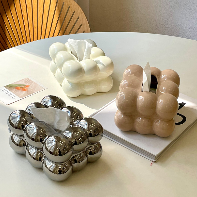 Light Luxury Tissue Box Cerami - Kitchen Room Gadgets incelemesi ve fiyatı