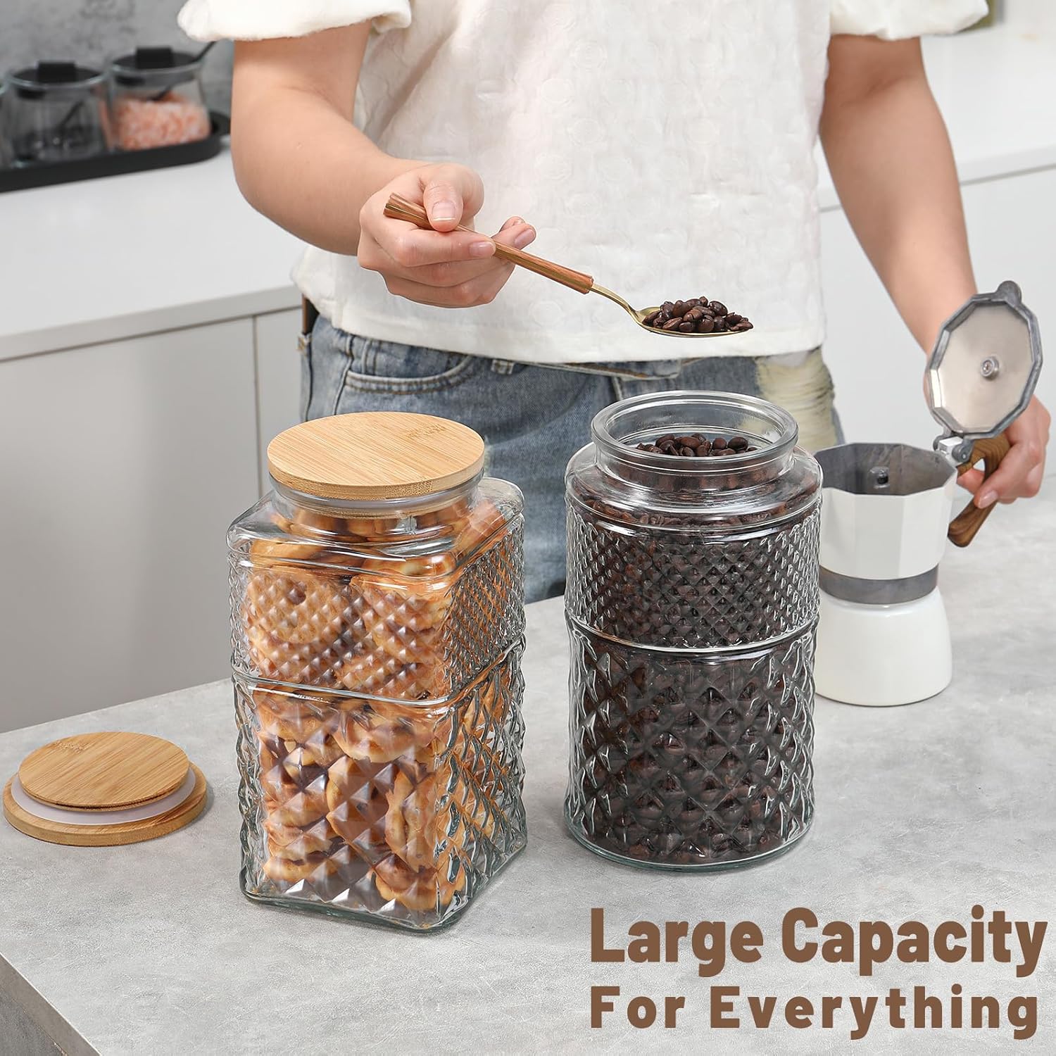 0.7Gallon/2600ml Glass Cookie  - Food Storage Containers incelemesi ve fiyatı