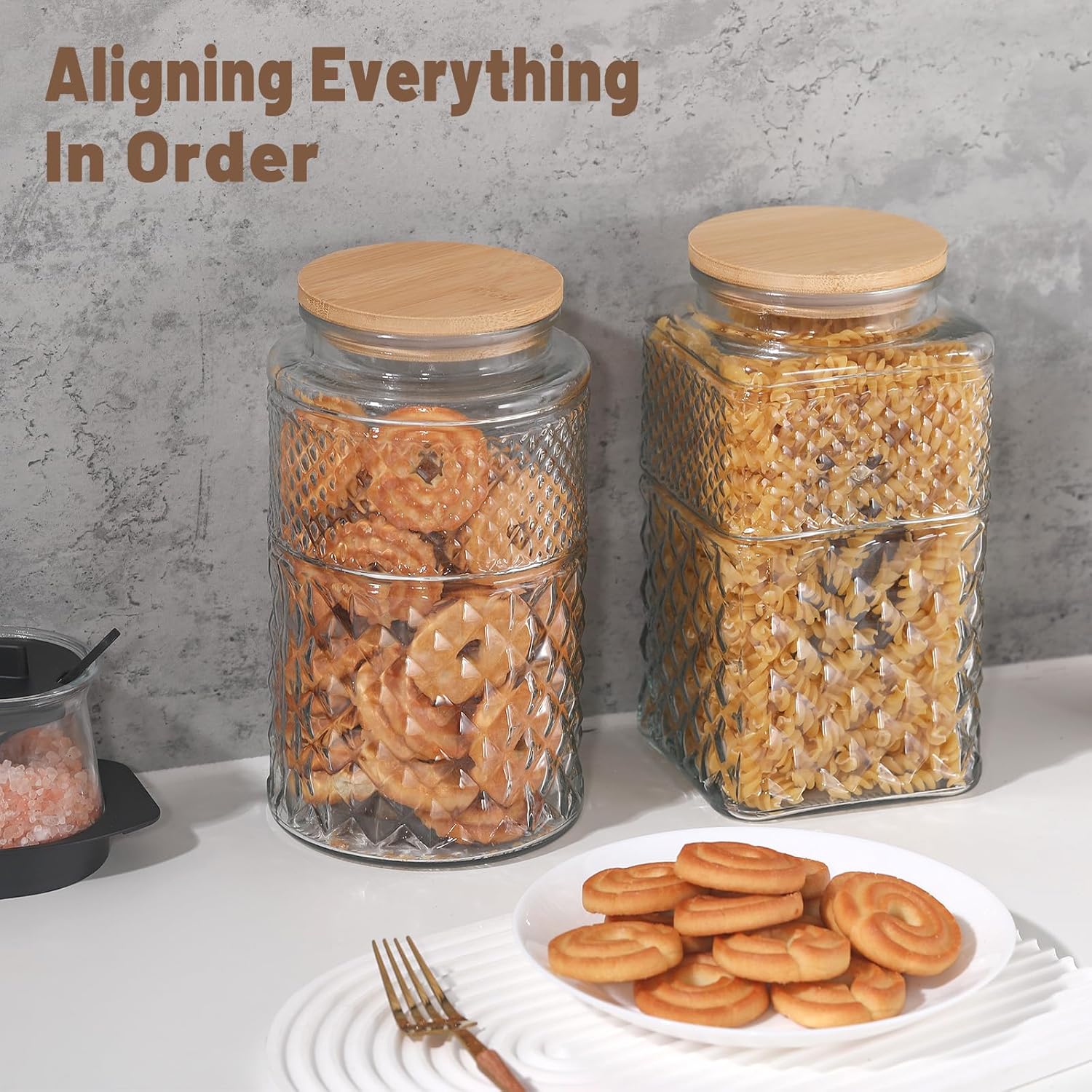 0.7Gallon/2600ml Glass Cookie  - Food Storage Containers incelemesi ve fiyatı