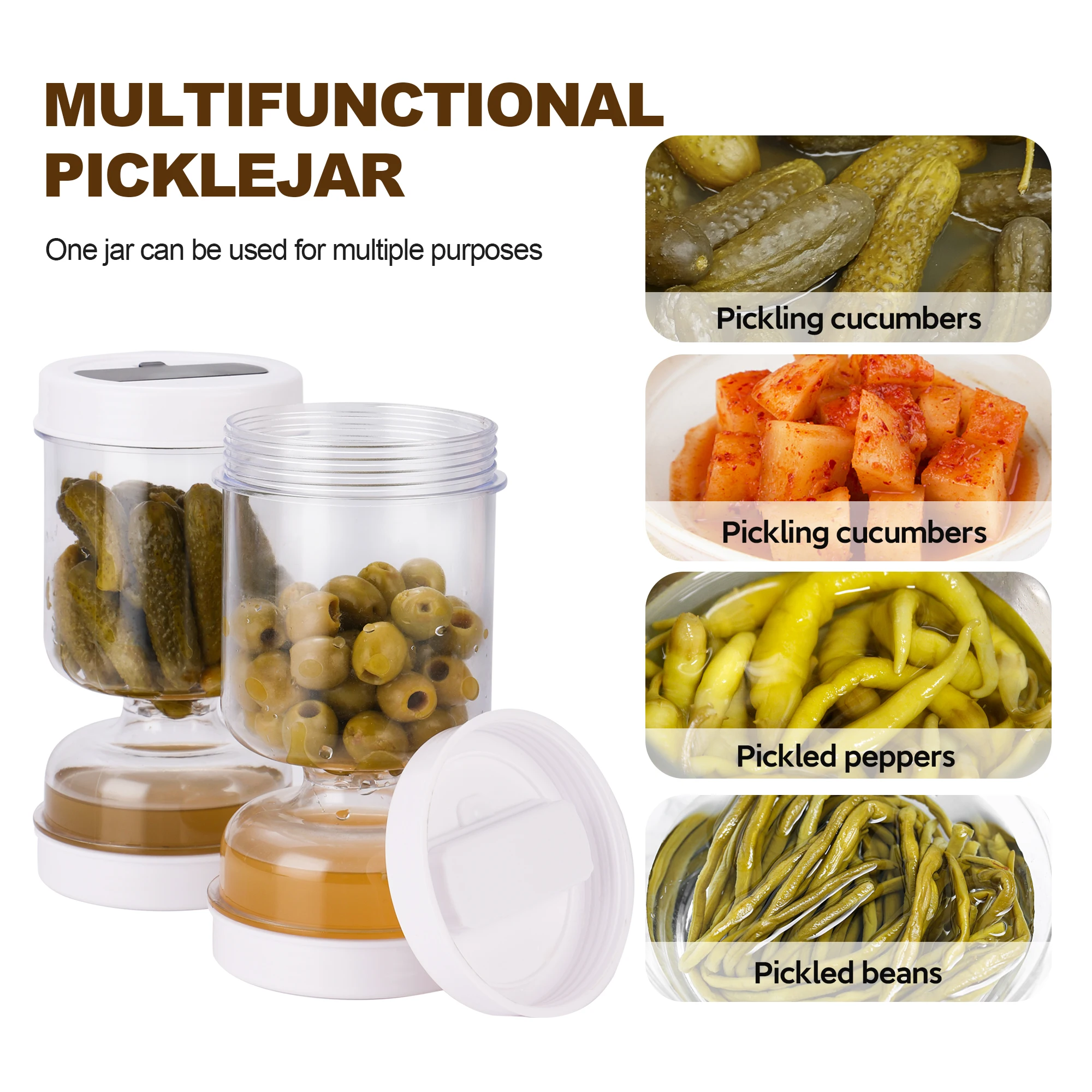 Pickles Jar With Forks Dry and - Korean Kitchen Gadgets incelemesi ve fiyatı
