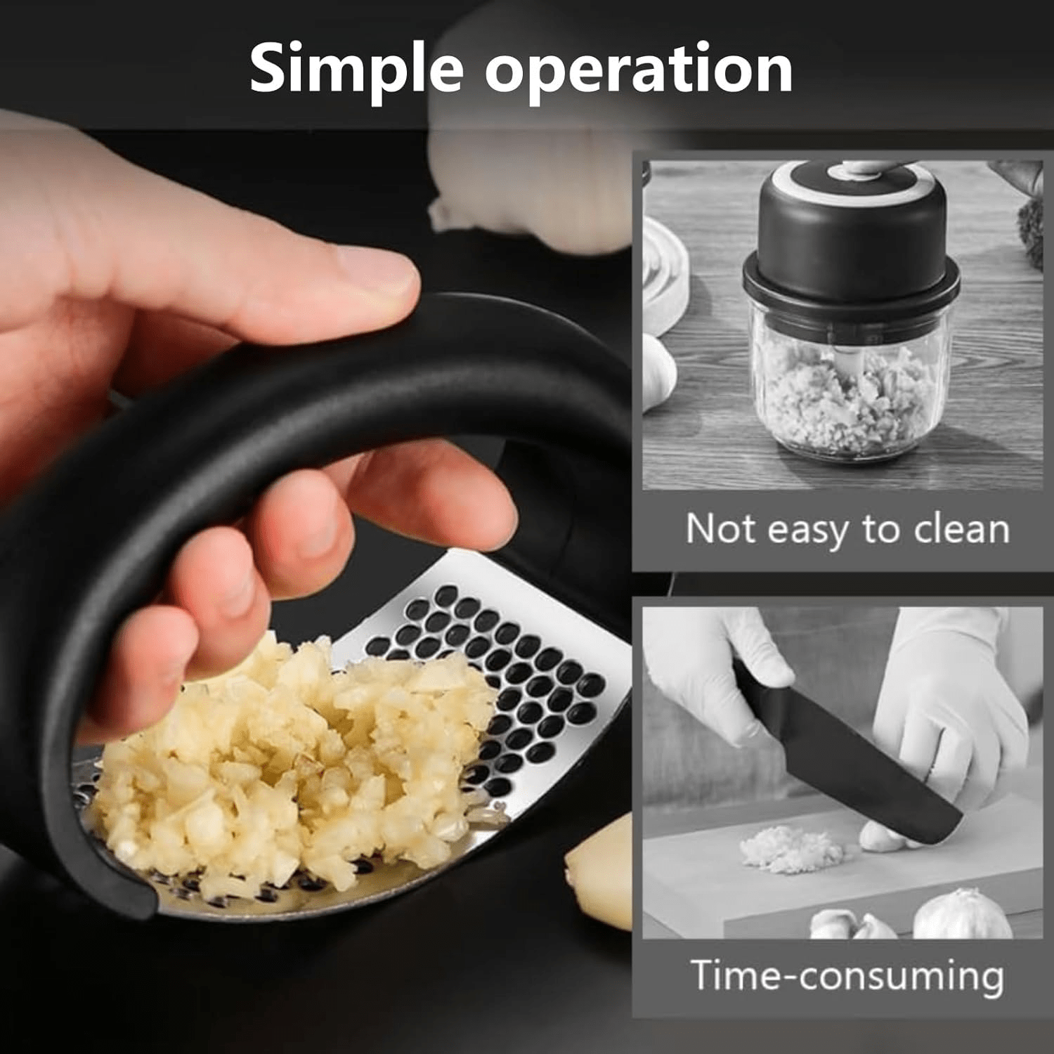 Stainless Steel Garlic Press C - Manual Garlic Press incelemesi ve fiyatı