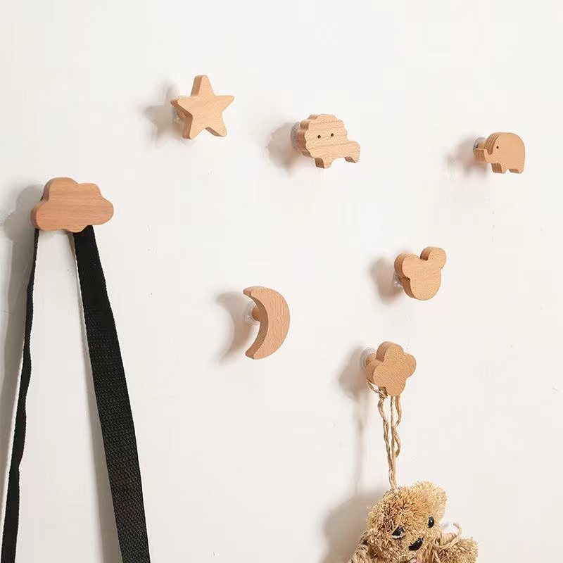 1pcs Animal Wooden Hooks Cute  - Kitchen Room Gadgets incelemesi ve fiyatı